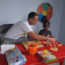 Teach children in St. Lucia