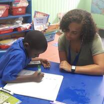 Work with disadvantaged children in St. Lucia