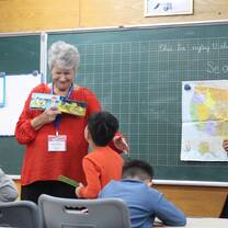 Teach English to middle school students in Hanoi