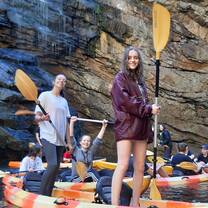 Students canoeing