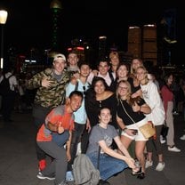 This is my cohort! Here we're near the Oriental Pearl Tower in China. 