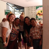This was my very first homestay in Thailand featuring my homestay momma and sister!