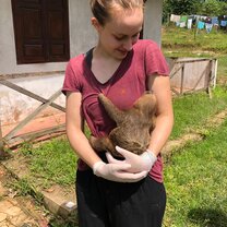 sunbathing with Juanito