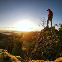 Hamilton Island sunset This is the highest peak on Hamilton Island, where I worked for 5 months