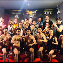 The whole school went to support Fabreeze during his Muay Thai fight 