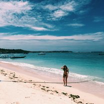 A beach in Bali