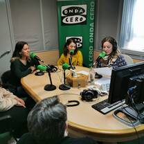 Students on the local radio station 