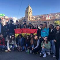 Group photo in Bolivia