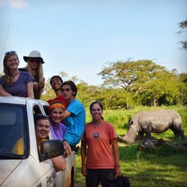 Kifaru group at the Ziwa Rhino Sanctuary