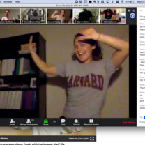 online retreat having fun