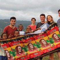 With the village children in nausori