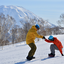Snowboard instructor lesson