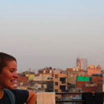 On a rooftop during the last few days of the trip!