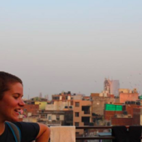 On a rooftop during the last few days of the trip!