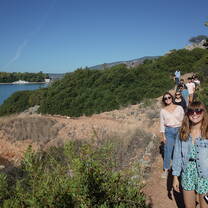 CYA students hiking