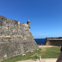 Outside Castillo de San Christóbal