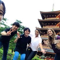 Other Interns and I going to Tokyo Zoo