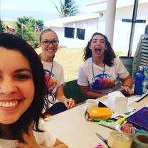 girls smiling