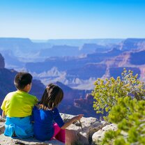  Volunteer with children in Bolivia