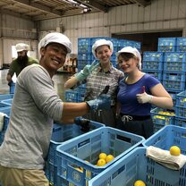 Farm work in rural Japan