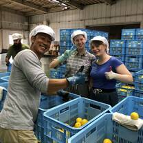 Farm work in rural Japan