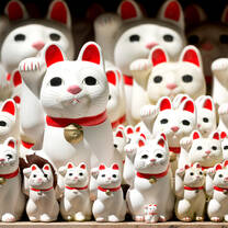 'Lucky Cat Temple' (Gotokuji). Never a dull weekend during your time in Tokyo!