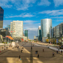 Paris Le Defense Paris' economy thrives on its creative talents, open markets, and in recent years - disruptive tech startups. Take an internship in the French capital and by the time you say ‘Adieu’, you’ll be more adaptable, aware, and appealing to employers.