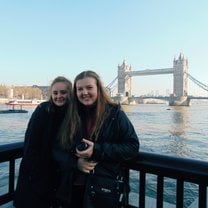 In front of tower bridge, London 
