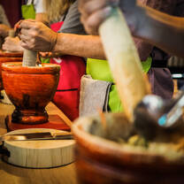 Learn the secrets of blending flavours and herbs with our Thai market and cooking tour. Shop for the freshest ingredients with our local guide then get ready to cook up a storm! 
