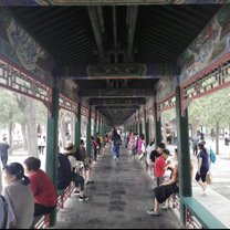 The long corridor at the Summer Palace in Beijing 