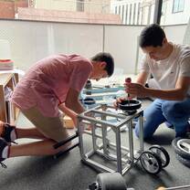 We made this robot from scratch, printing parts as needed.