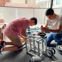 We made this robot from scratch, printing parts as needed.