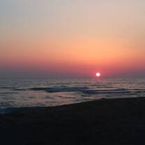 Sunset enjoyed from the beach