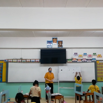 A student presentation