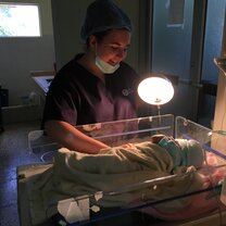 After a C-section I got to shadow