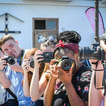 Students in a photography class