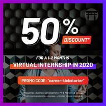 50% Discount for our virtual internship program