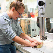 Student in Elisava's workshop