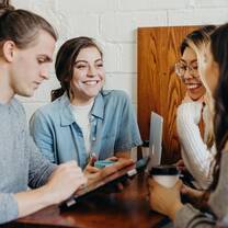 Young people united by one idea