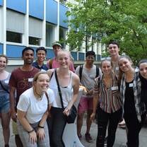 Students on campus