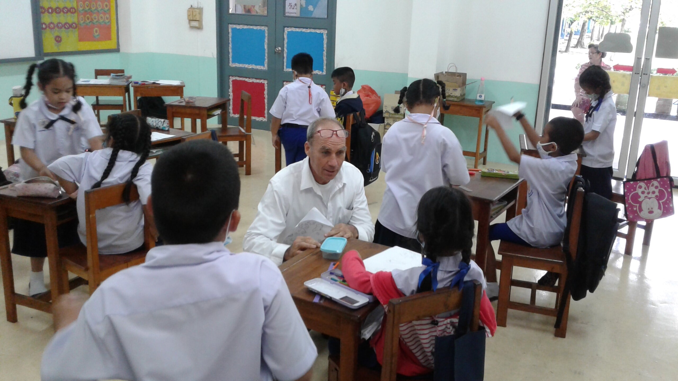 Teams completing an assignment