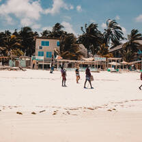 Chill on the white sands of Paje beach!