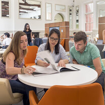 Smurfit Students Three Smurift students studying