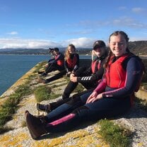 Kayaking on the Dublin coast