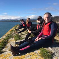 Kayaking on the Dublin coast Kayaking on the Dublin coast