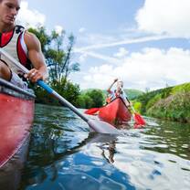 Kayaking levels I, II, and III: Kayak with different types of kayaks on flat water. Learn to kayak in the ocean
