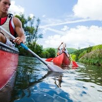 Kayaking levels I, II, and III: Kayak with different types of kayaks on flat water. Learn to kayak in the ocean