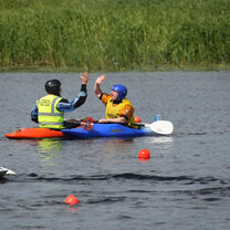 Kayaking on the River Shannon on campus