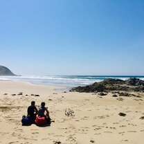 Wild Coast Hike  Warriors taking in the ocean views