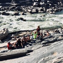 Swimming fun Swimming in the river